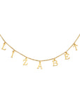 NAME CHOKER | Personalized Name Choker Necklace in Gold