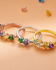 AMOR | Personalized Elegant Ring with 1-6 Birthstone