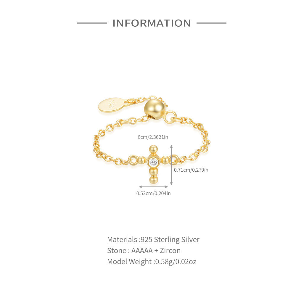 LADY GOLD | 925 Sterling Silver Open Zircon Rings