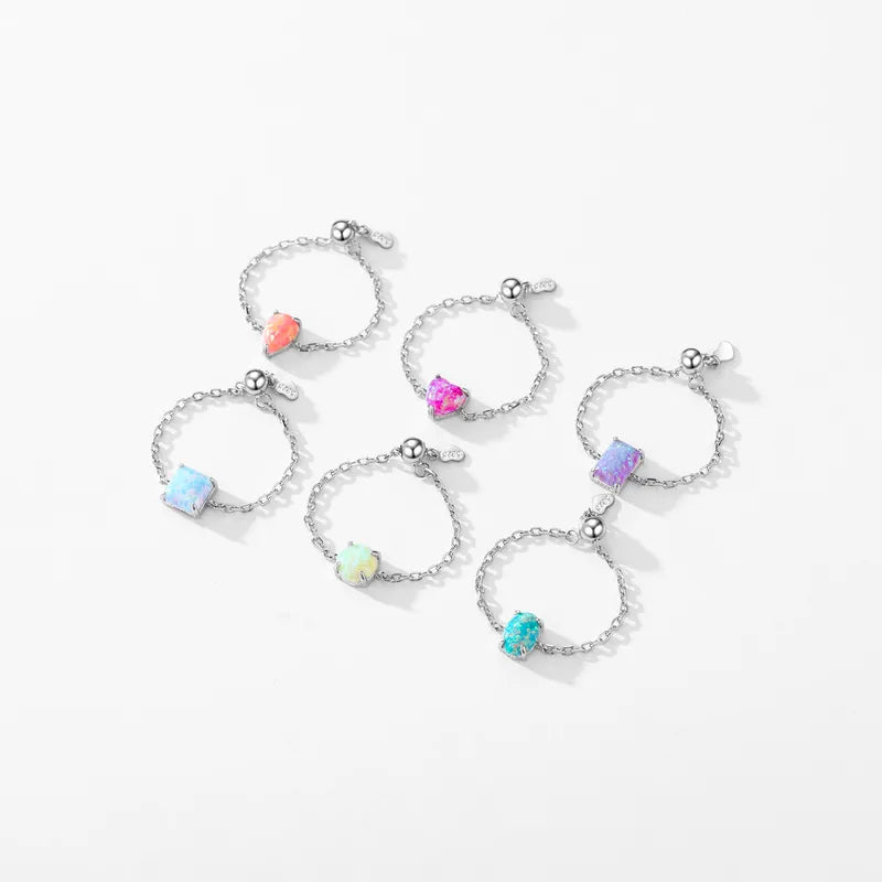 LUCK GODDESS | Rhodium Plated 925 Sterling Silver Open Rings