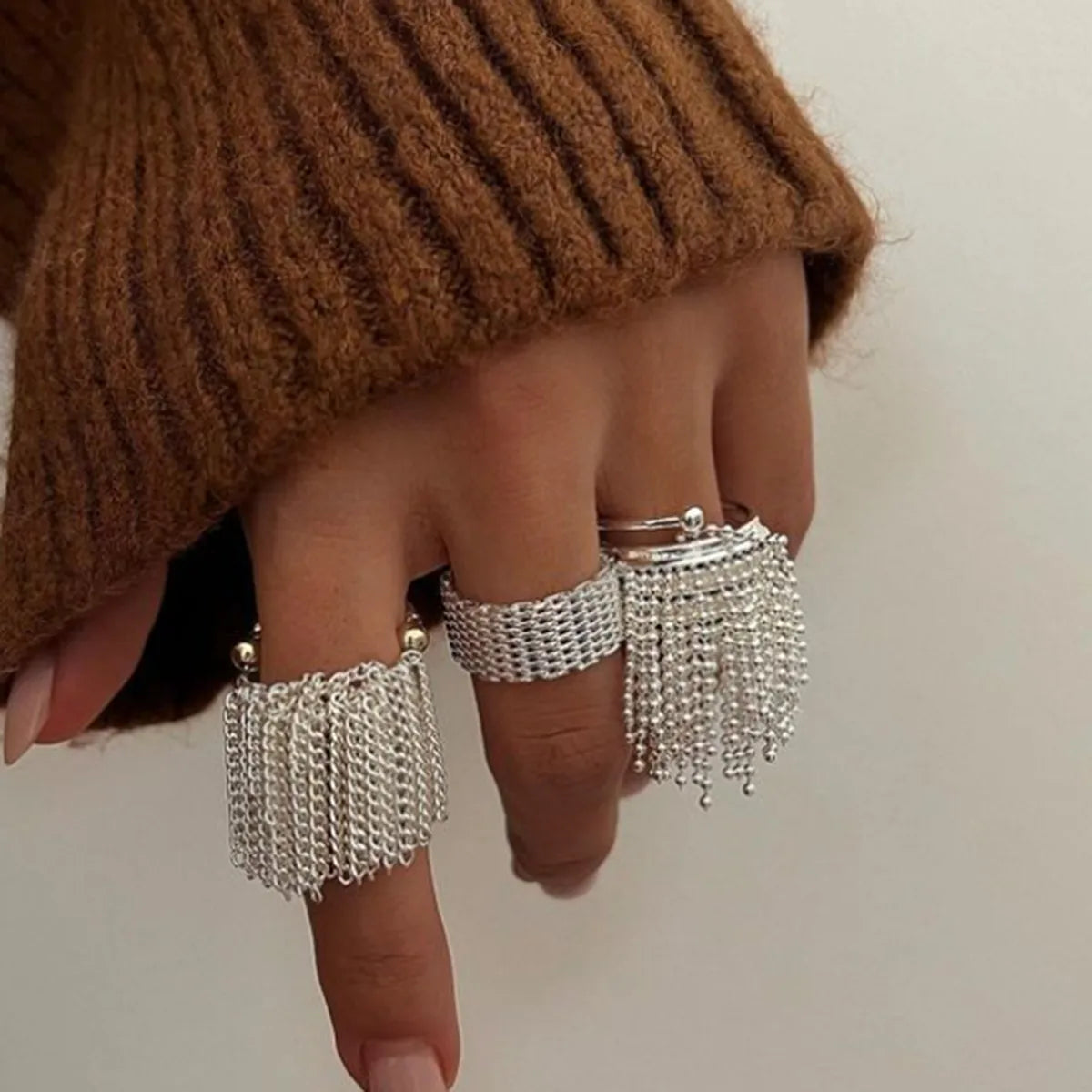 GLAM GEOMETRIC RING | Gold &amp; Silver Mix Open Ring in 304 Stainless Steel