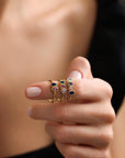 ARYEL | Personalized 1-5 Birthstones Ring
